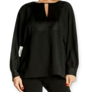 J. Crew Black Dolnen Sleeve Blouse